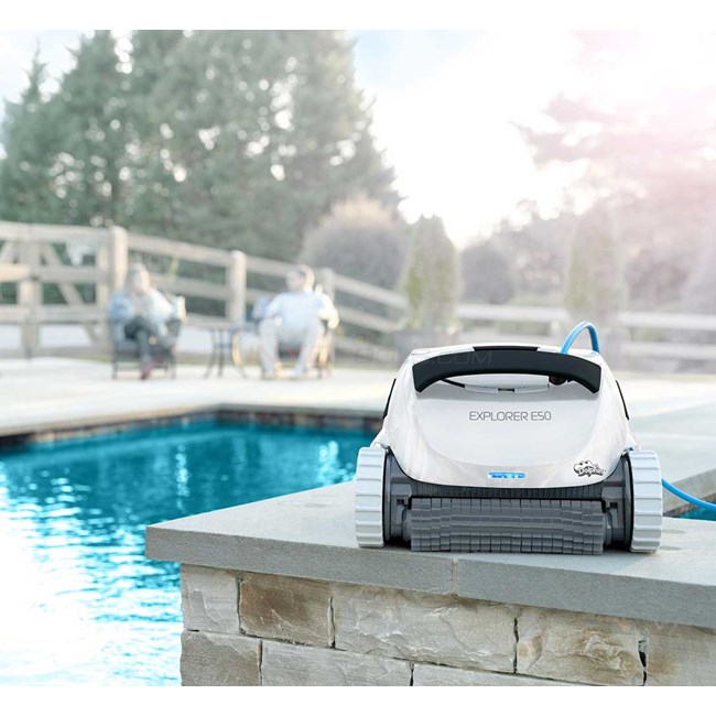 Maytronics Dolphin E50 Inground Pool Cleaner, 60 Ft Cable, All Pool Surface Types, Built-in Wifi - Model 99996281-XP