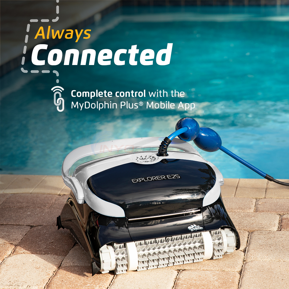 Maytronics Dolphin Explorer E25 Wi-Fi Robotic Pool Vacuum Cleaner - 99996406-XPI