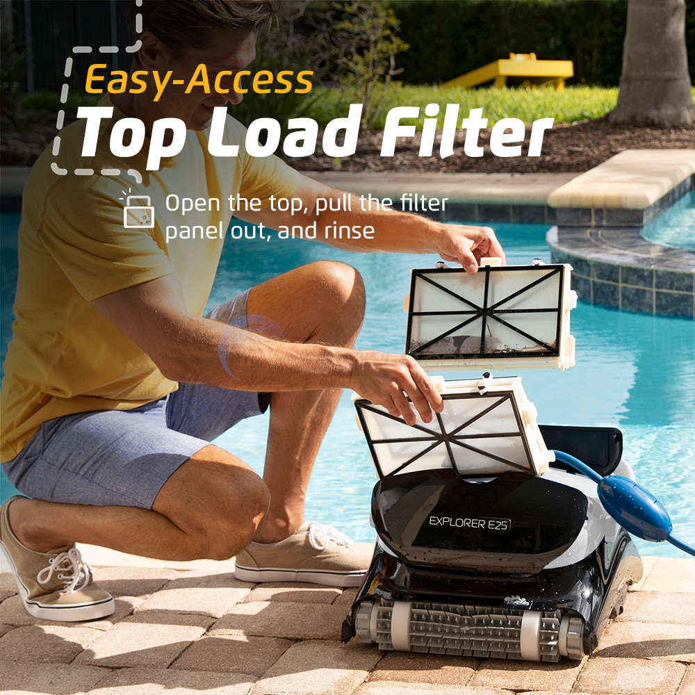 Maytronics Dolphin Explorer E25 Wi-Fi Robotic Pool Vacuum Cleaner - 99996406-XPI