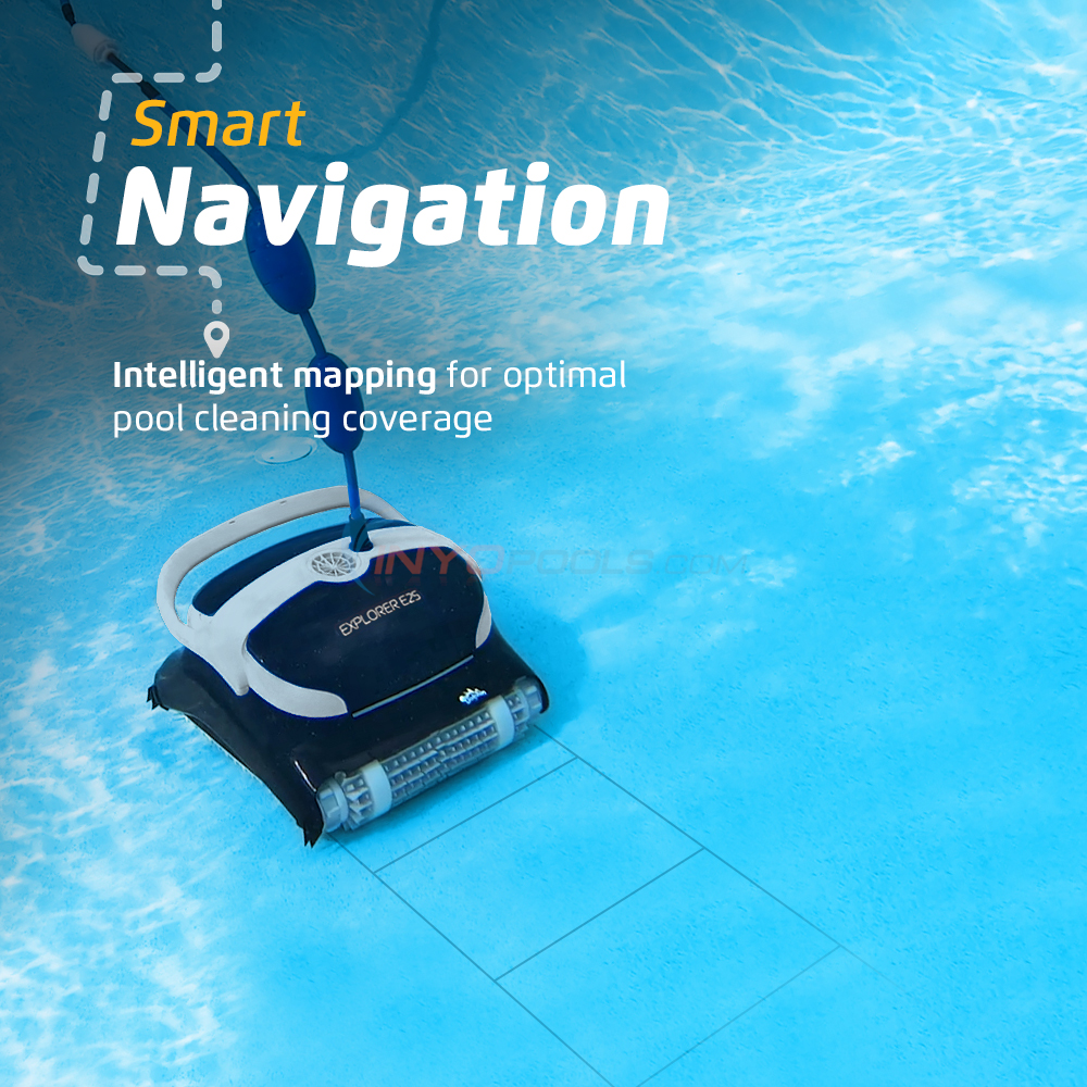 Maytronics Dolphin Explorer E25 Wi-Fi Robotic Pool Vacuum Cleaner - 99996406-XPI
