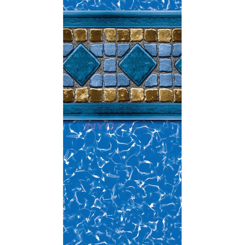 GLI 27' Round 52" Depth Unibead Lucia Standard Gauge Liner - 050027RDLUCUB52