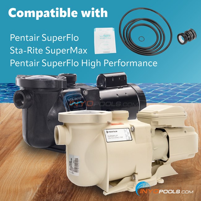 Pentair SuperFlo, Sta-Rite SuperMax Seal Kit - Model GOKIT78 ...