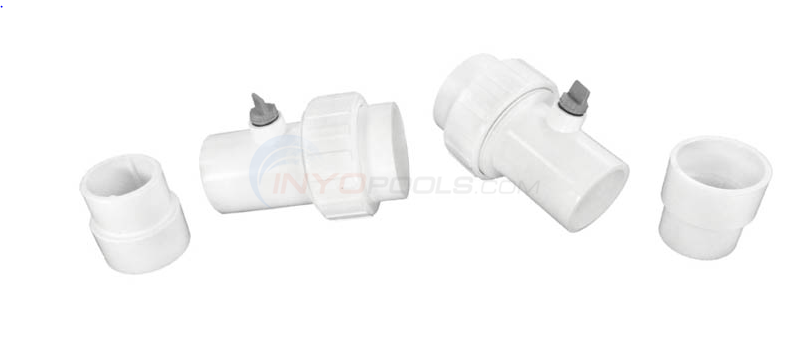 Raypak Rheem 2" PVC Unions for Heat Pump, Set of Two H000055