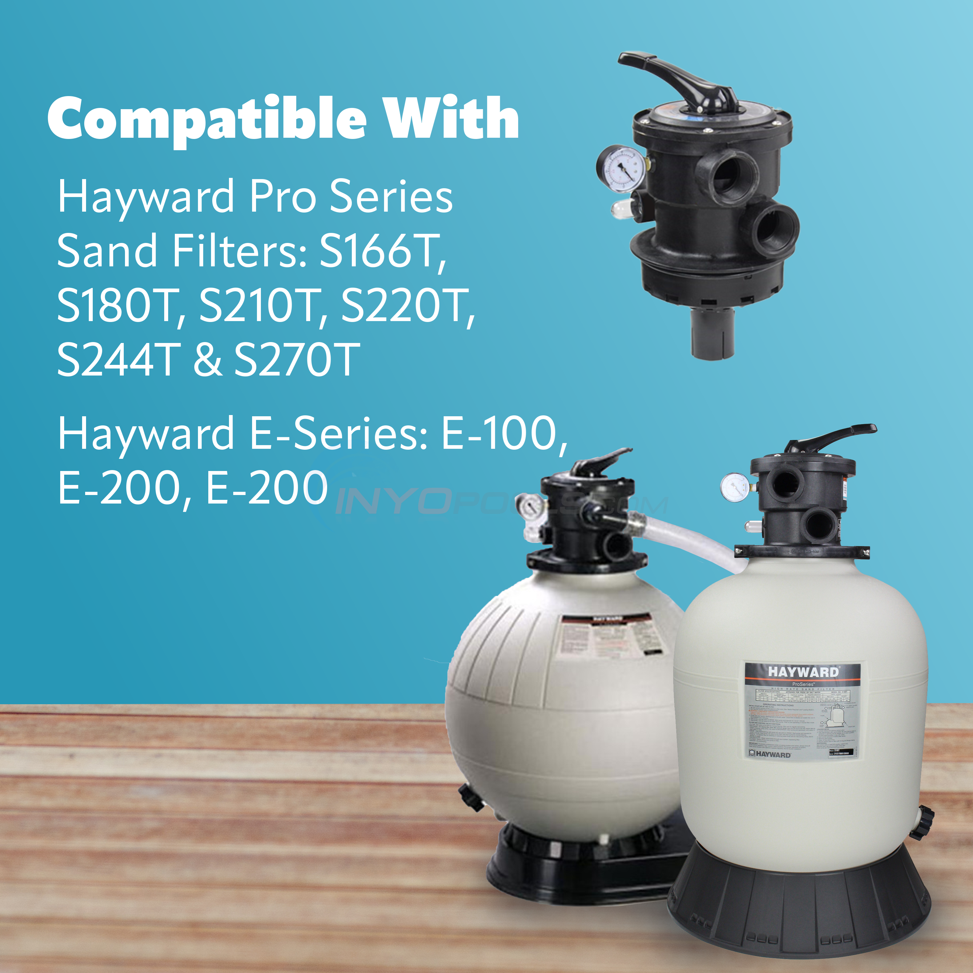 SP0714T 1.5" Vari-Flo XL Top Mount Valve for Hayward Sand Filters | By Pureline | PL0714