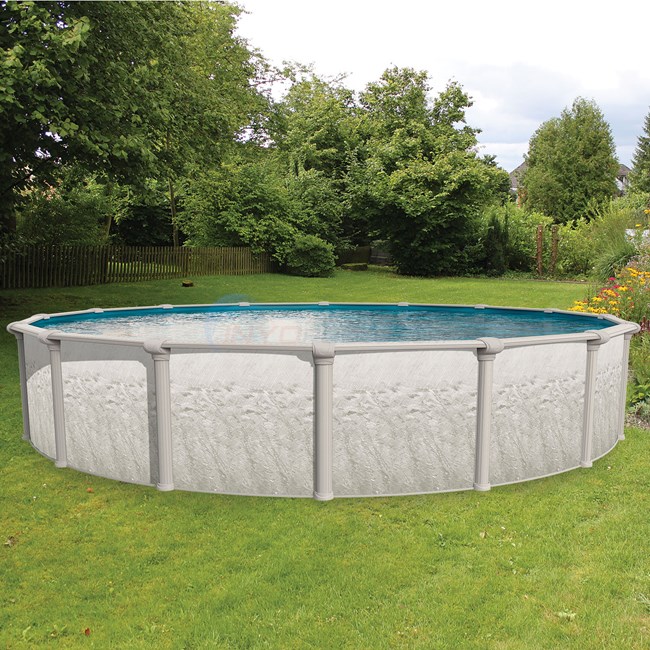Wilbar 24' x 52" Round Above Ground Pool by Heritage, Skimmer ONLY included - PHER2452SSPSRH1