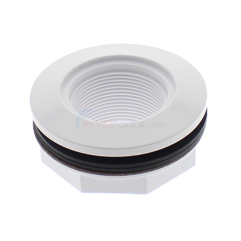 Custom Molded Products CMP Wall Fitting with Locknut & Gaskets, White - SP1023