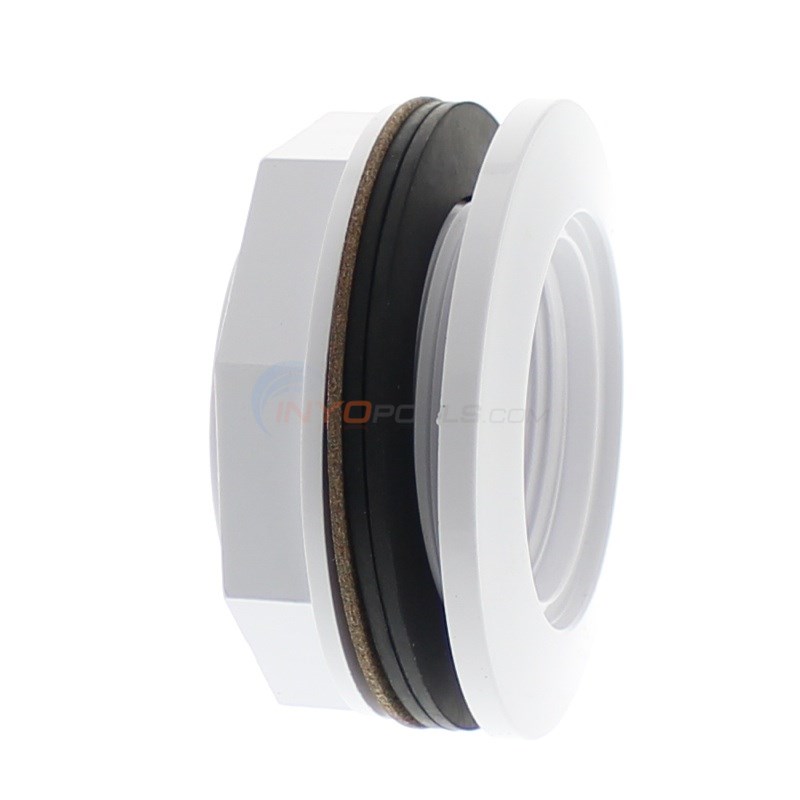 Custom Molded Products CMP Wall Fitting with Locknut & Gaskets, White - SP1023