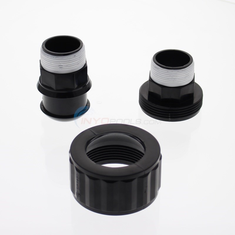 Hayward Union, 1-1/2" MPT x 1-1/2" MPT, Black- SP1480BLK