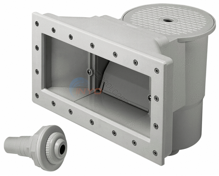 PS002 PoolStyle Gray Wide Mouth Above Ground Skimmer W/Support