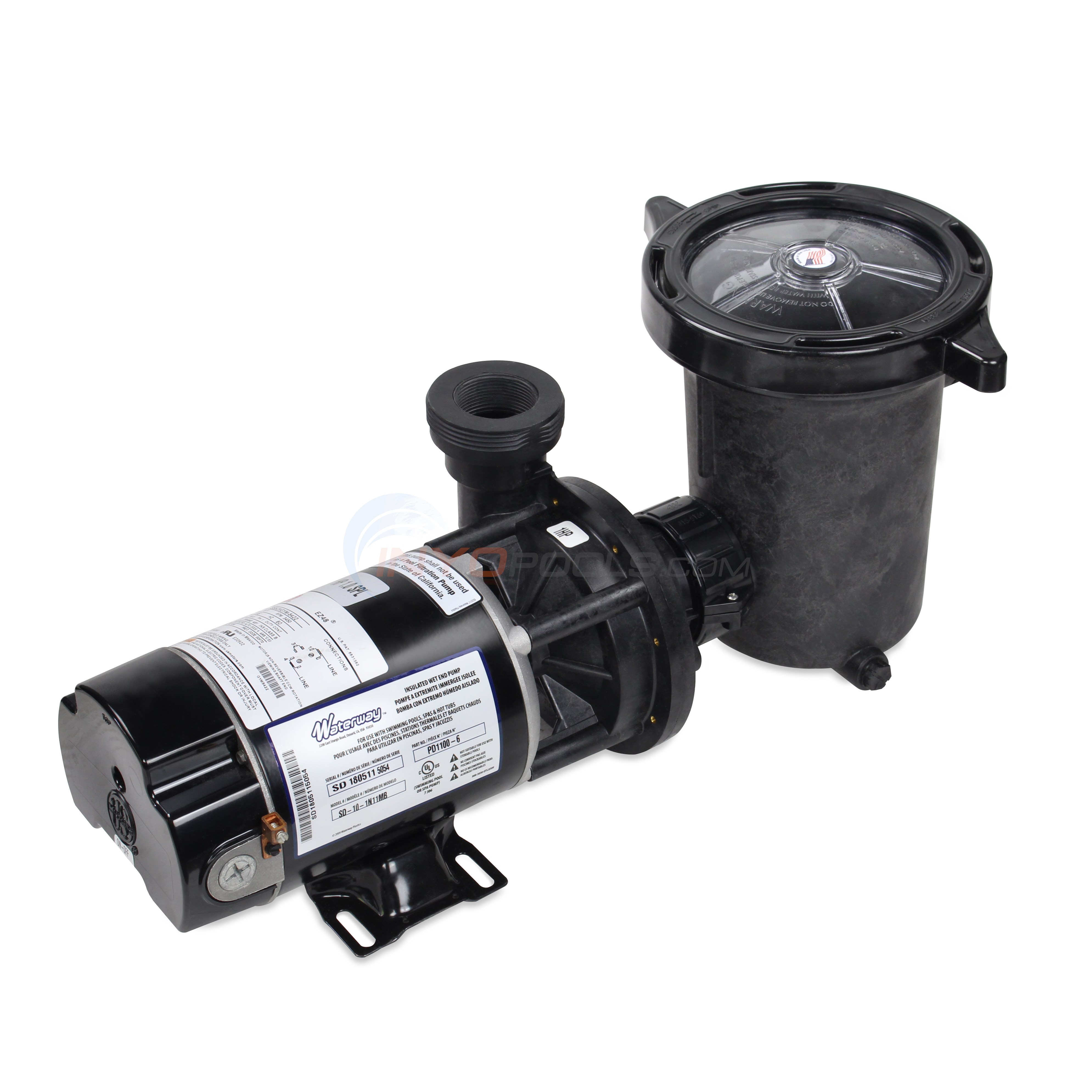 Waterway HiFlo 1 HP Above Ground Pool Pump with Cord PD11006