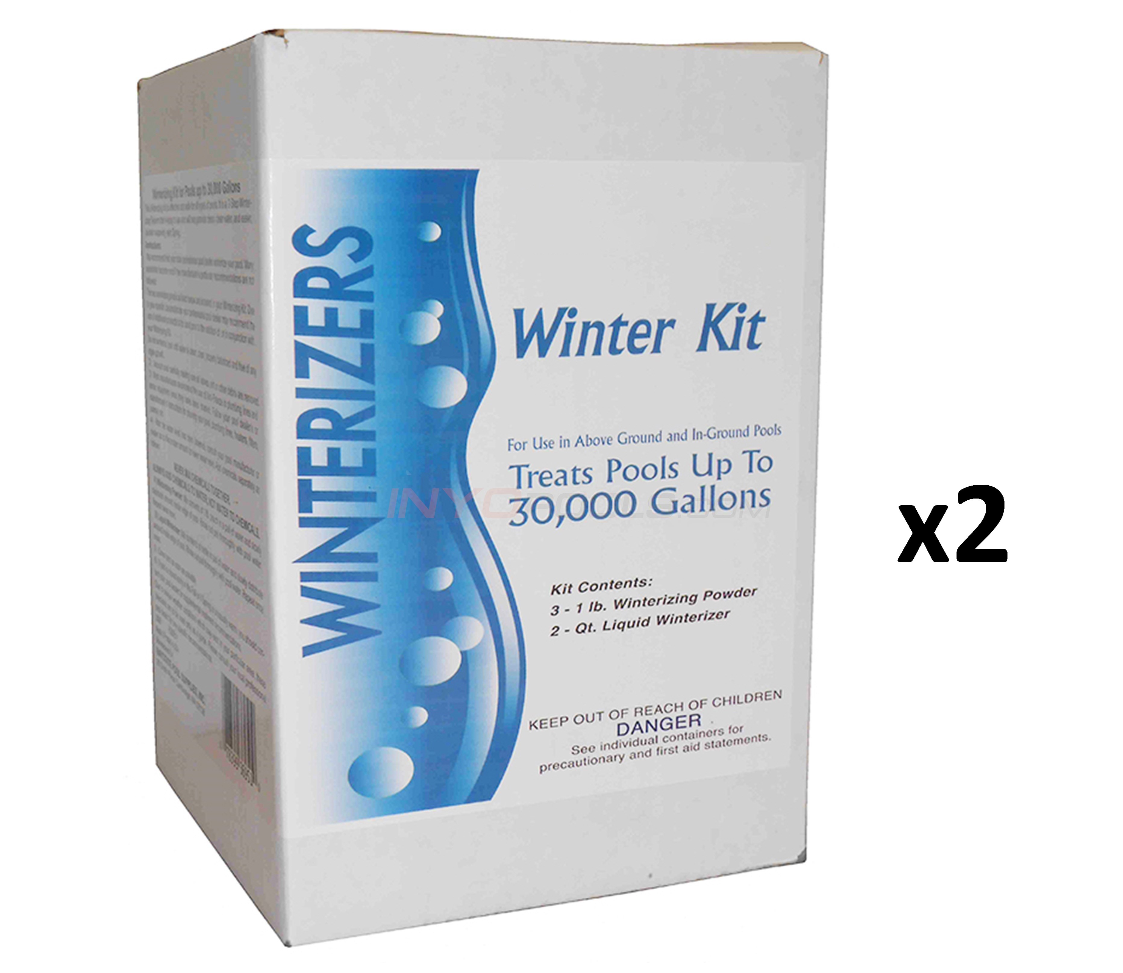 Pureline Winter Pool Cover Kit for 30' x 50' Rect Inground Pool - 8 Year - IGWINKIT30508