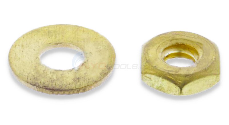NUT, HEX With WASHER (BRASS) (3550-091 & 092 1EA)