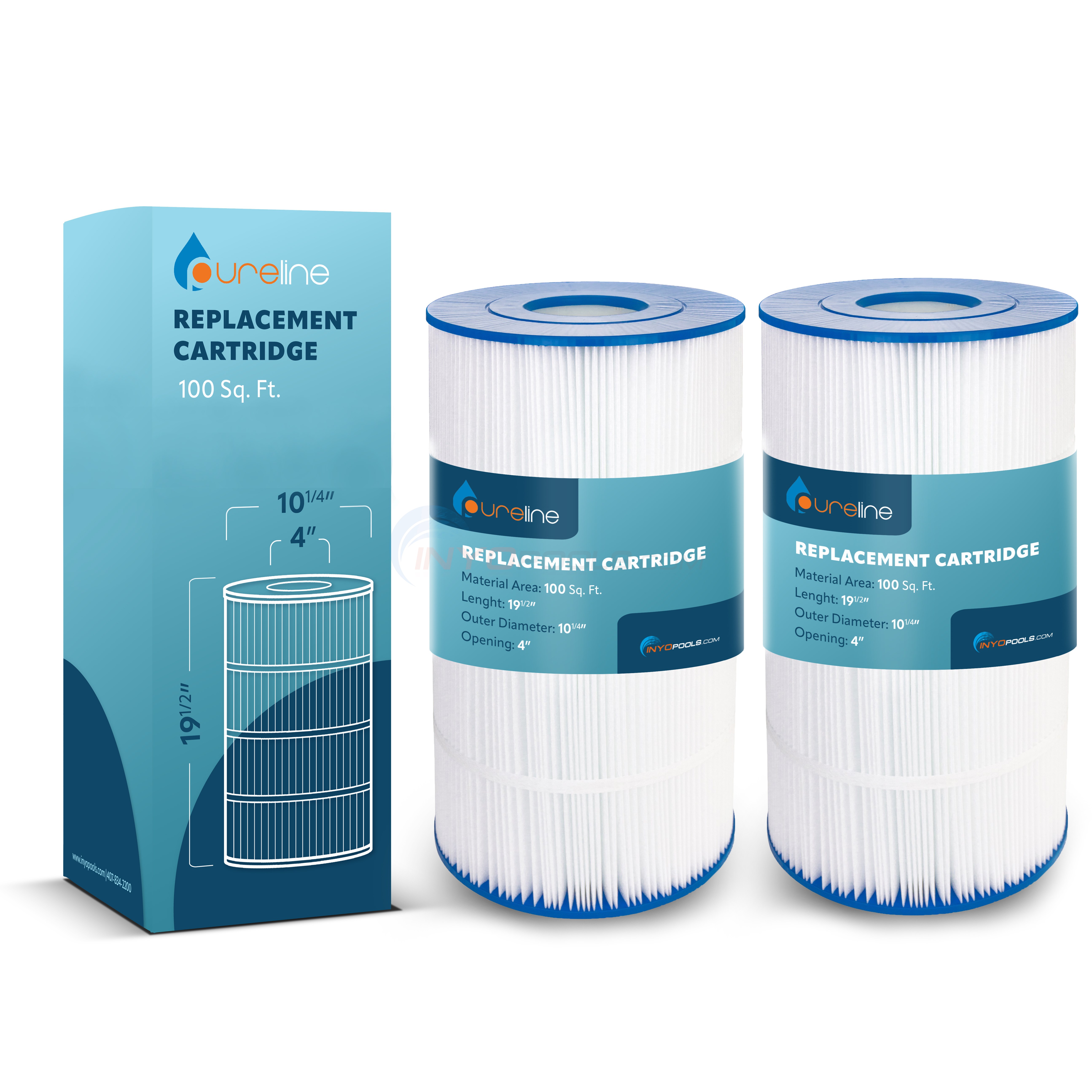 PureLine® Replacement Cartridge - SwimClear C100S (PL0165) - 2-Pack