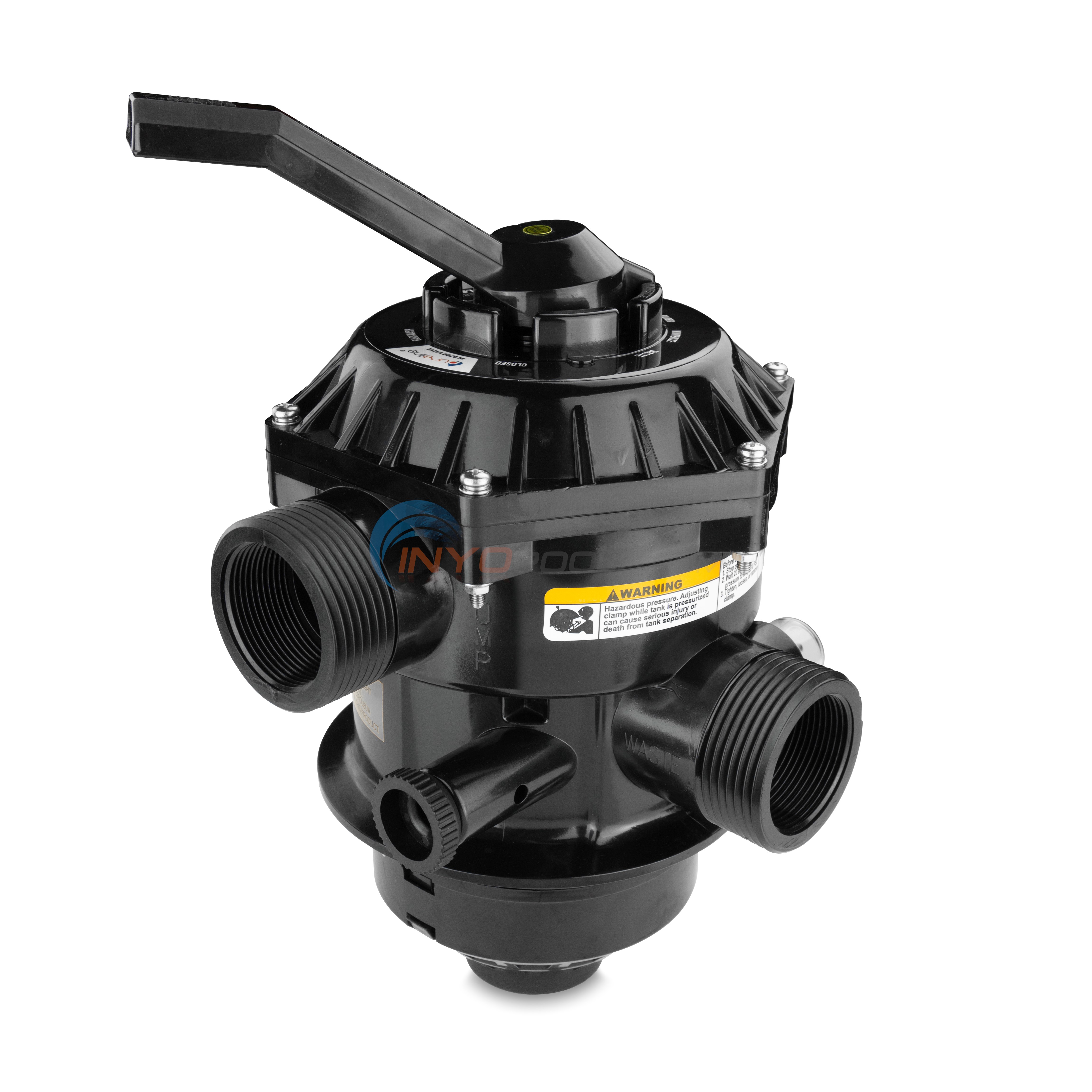 262506 (261130) Top Mount Valve for Select Pentair Sand Filters, Clamp Style, 1-1/2" Ports | By Pureline | PL0700