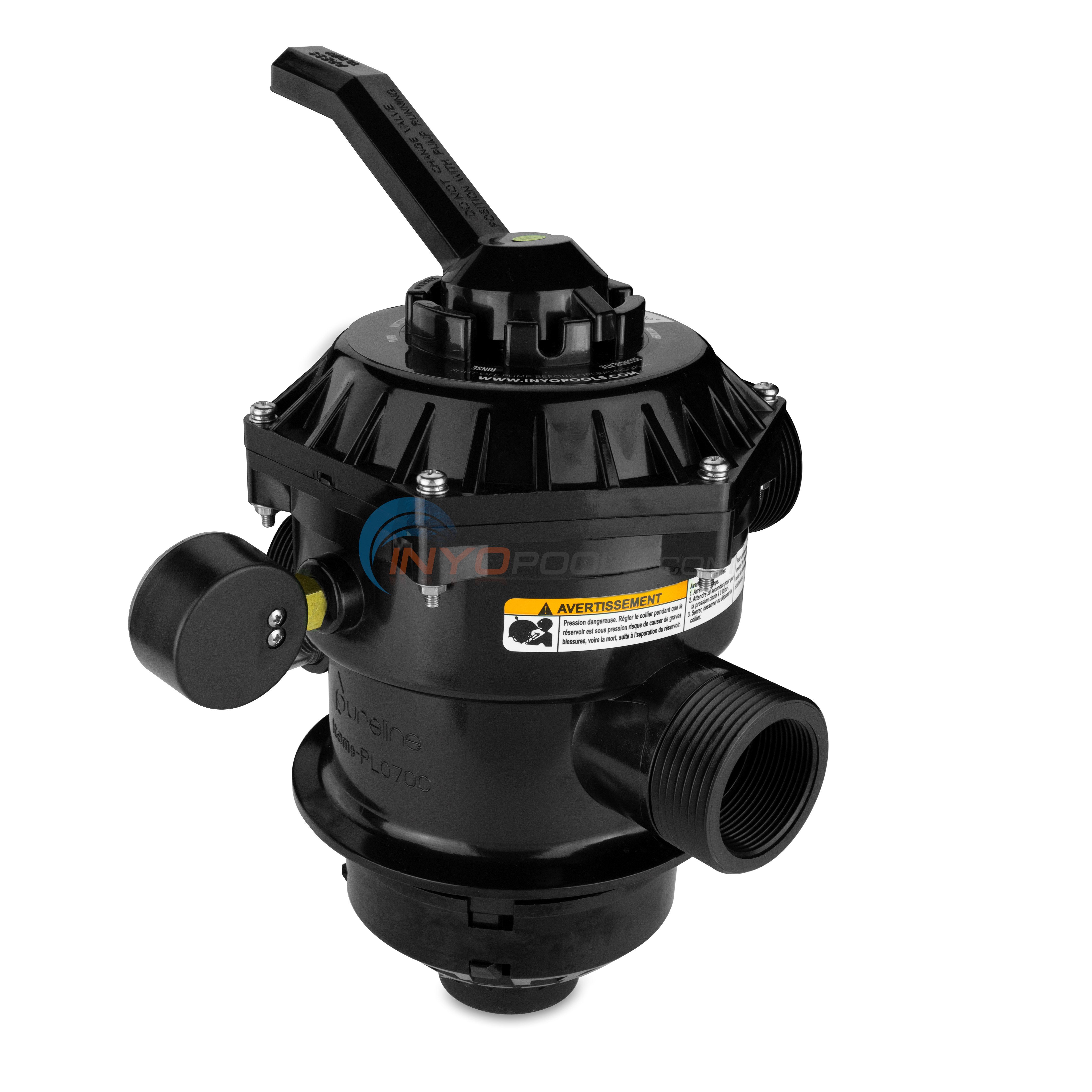 262506 (261130) Top Mount Valve for Select Pentair Sand Filters, Clamp Style, 1-1/2" Ports | By Pureline | PL0700
