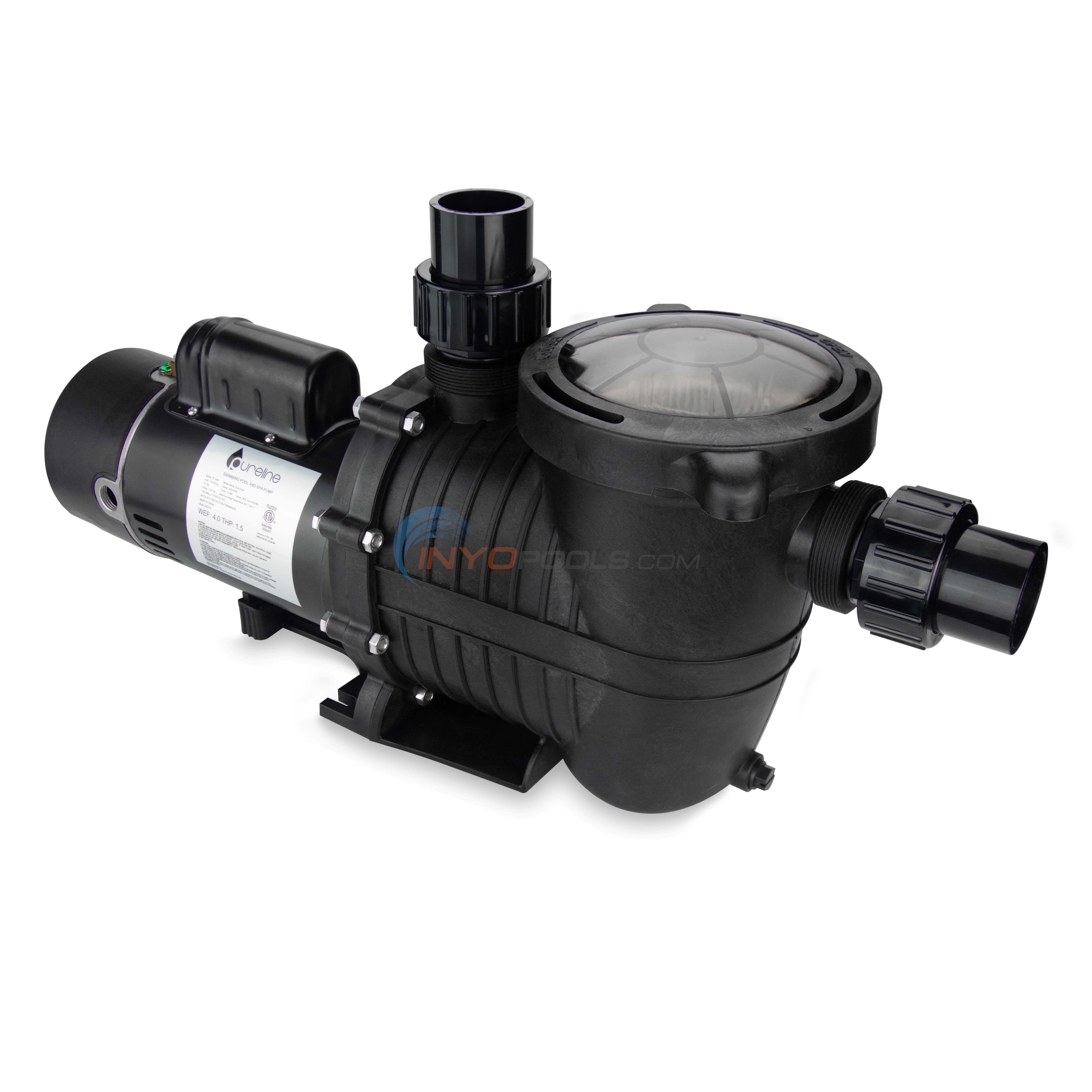 Pureline 1 HP Pure Flow Pump, Inground Pool, Single Speed, 115-230