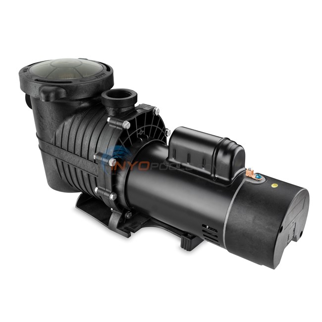 Pureline 2 HP Pure Flow Pump, Inground Pool, Single Speed, 115-230 Volt, Unions Included - PL1607