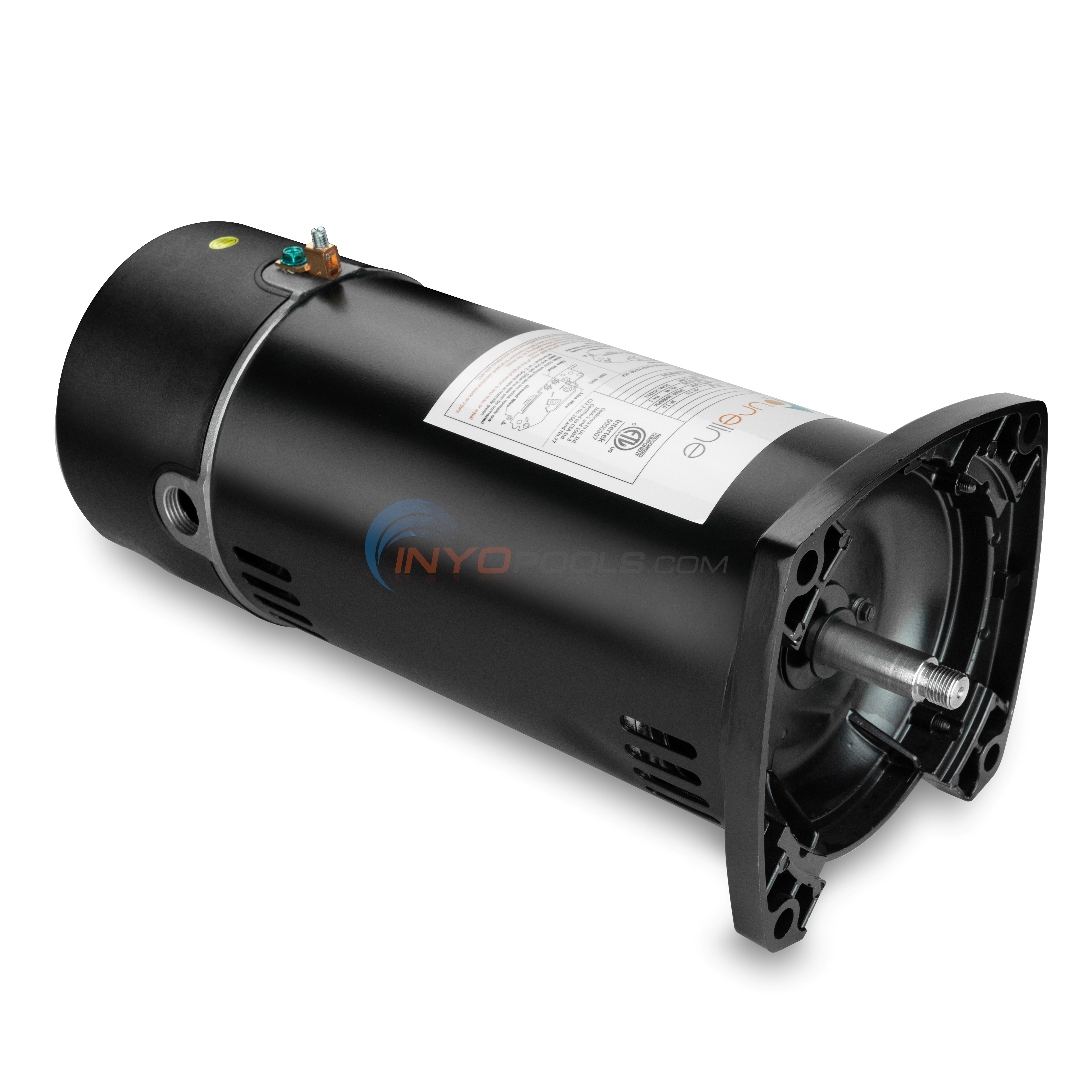 Pureline 1.5 HP Pool Motor Square Flange 48Y HP Replacement Pool Motor