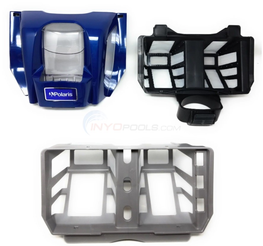 Polaris Quattro P40/Sport Pool Cleaner Filter Canister Assembly, Blue
