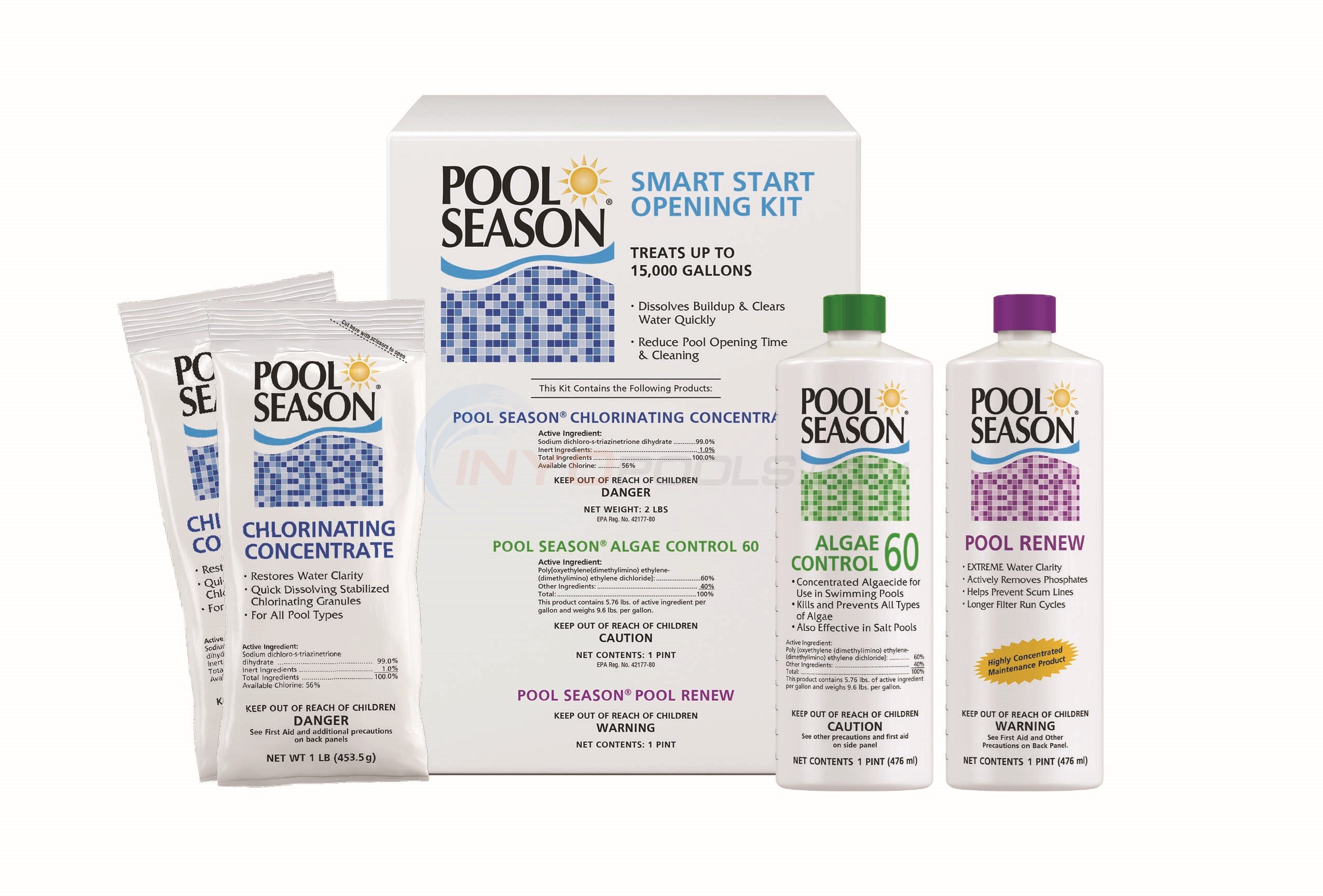 Pool Season Smart Start Opening Kit for Pools Up to 15,000 Gallons