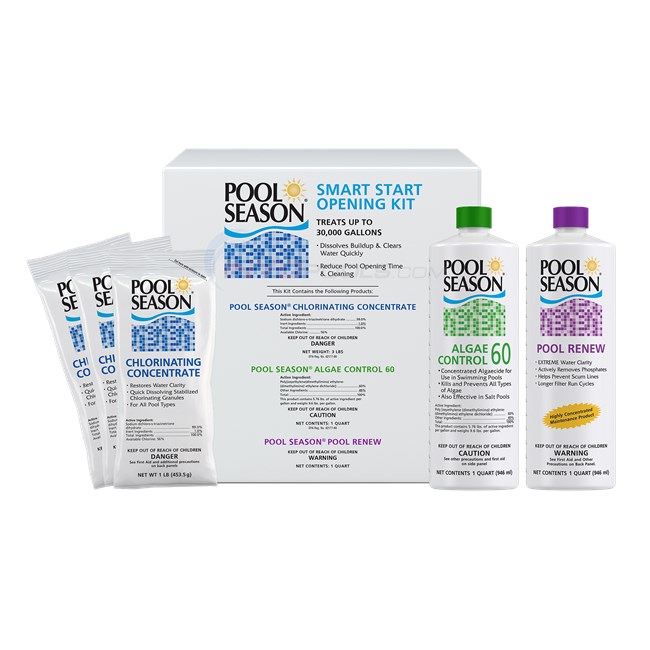 Pool Smart Start Kit Pool Season Smart Start Opening Kit for Pools Up to 30,000 Gallons ...