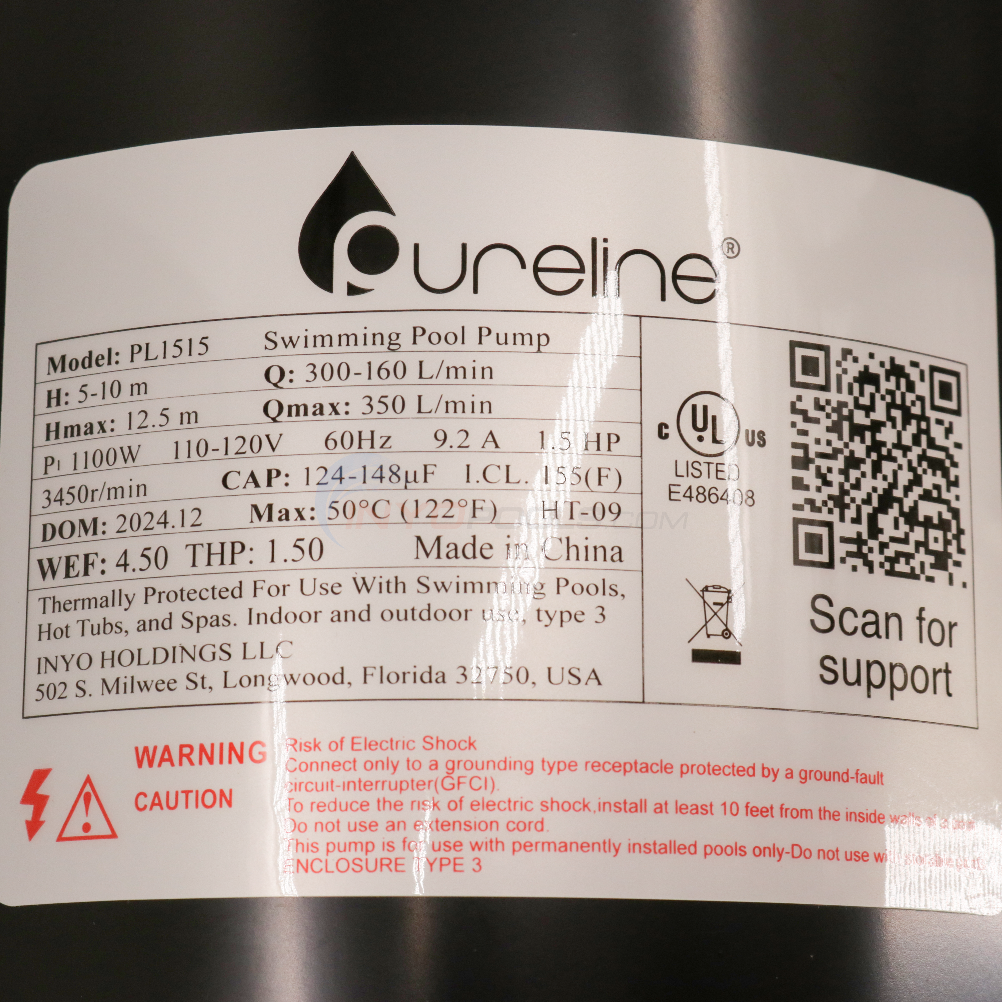 Pure Pro II 1.5HP Above Ground Pump | By Pureline | PL1515
