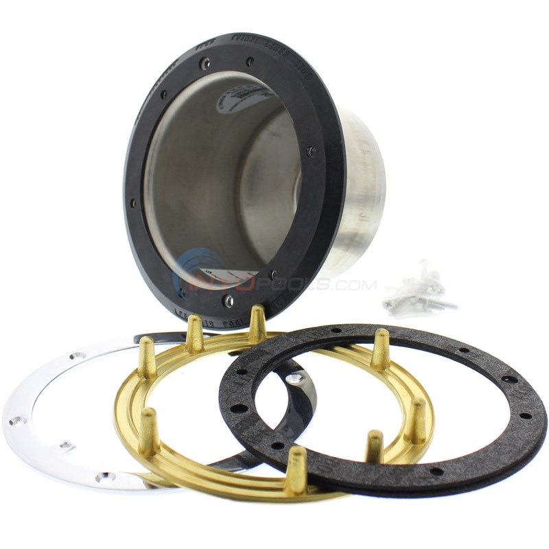 Pentair Small Stainless Steel Niche, 1" Rear Hub, for Fiberglass and Vinyl Pools - 78242300