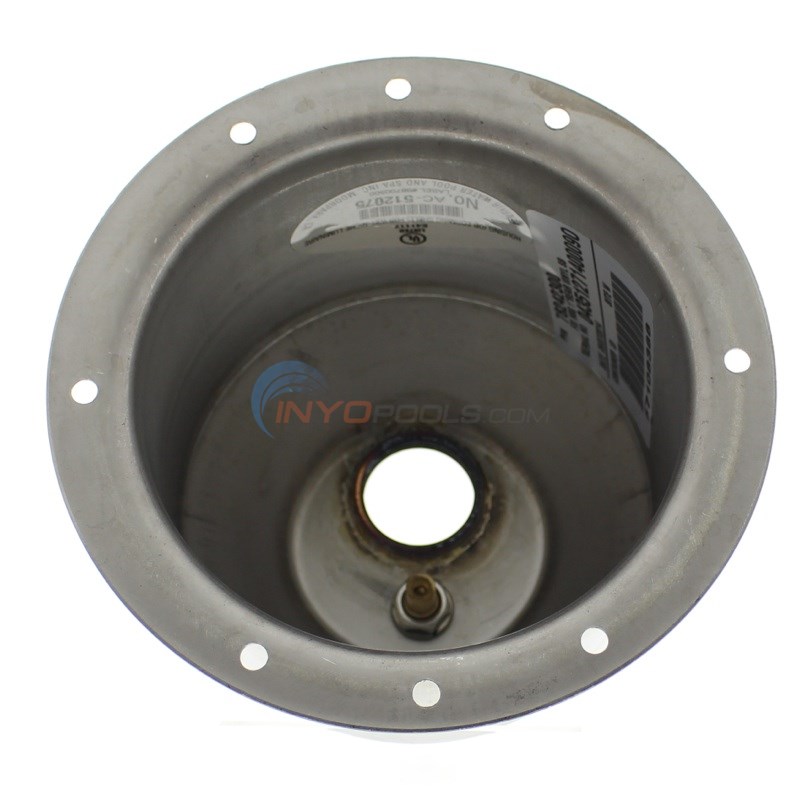 Pentair Small Stainless Steel Niche, 1" Rear Hub, for Fiberglass and Vinyl Pools - 78242300