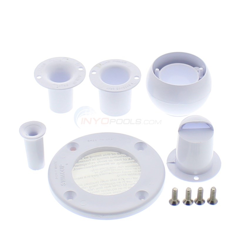 Pentair Eyeball Inlet Replacement Kit, White 084280001