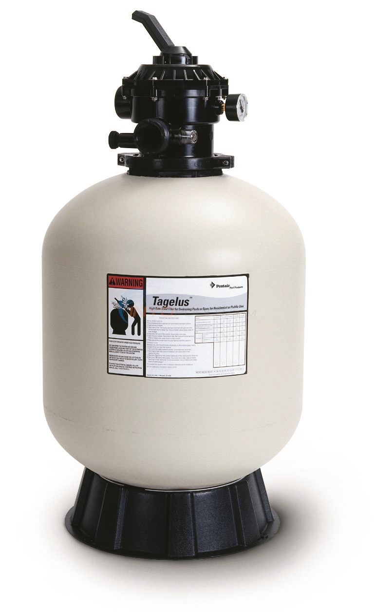 Pentair Tagelus TA100D Top Mount 30" Pool Sand Filter With Valve - EC ...