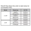 Pentair Thick Riser Plate Base Kit (C Base) for IntelliFlo3® VSF 1.5 HP Pump - 357831Z