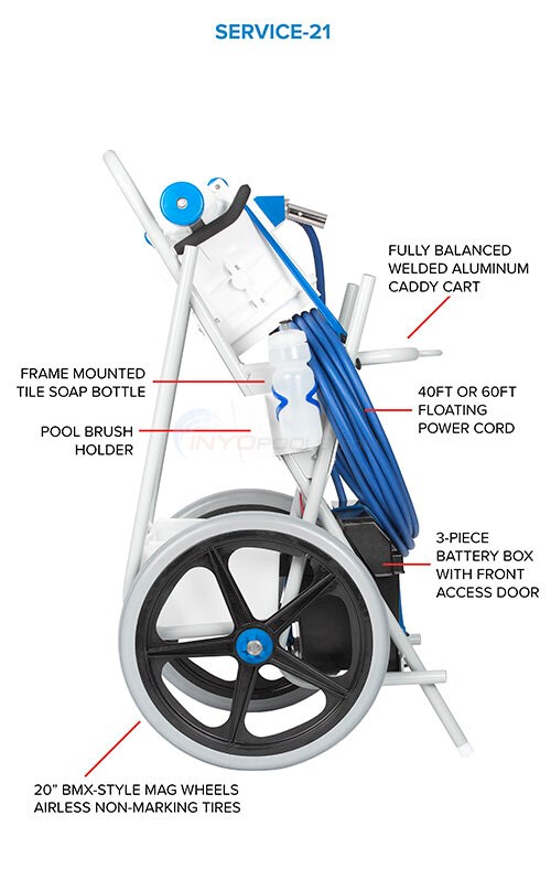 HammerHead Service21 Pool Cleaner with 60' Cord SERVICE2160