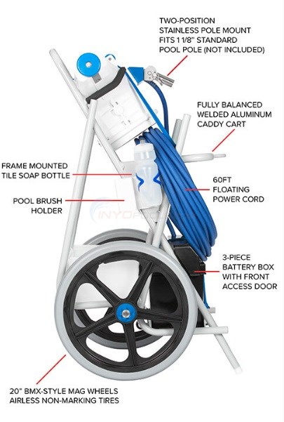 HammerHead Pool Vacuum Cleaning Machine with 30" Head and 60' Cord