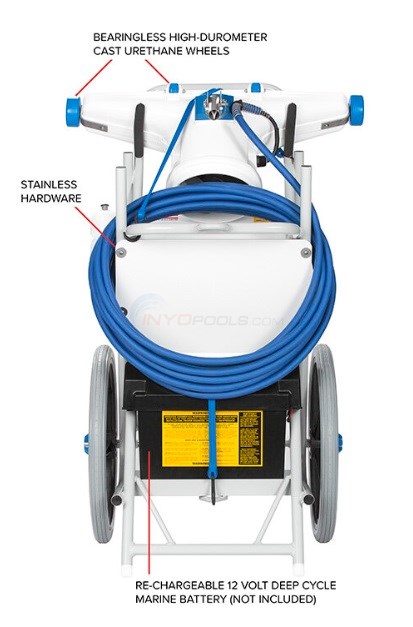 HammerHead Pool Vacuum Cleaning Machine with 30" Head and 60' Cord SERVICE30