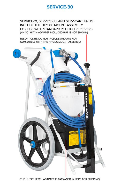 HammerHead Service21 Pool Cleaner with 60' Cord SERVICE2160