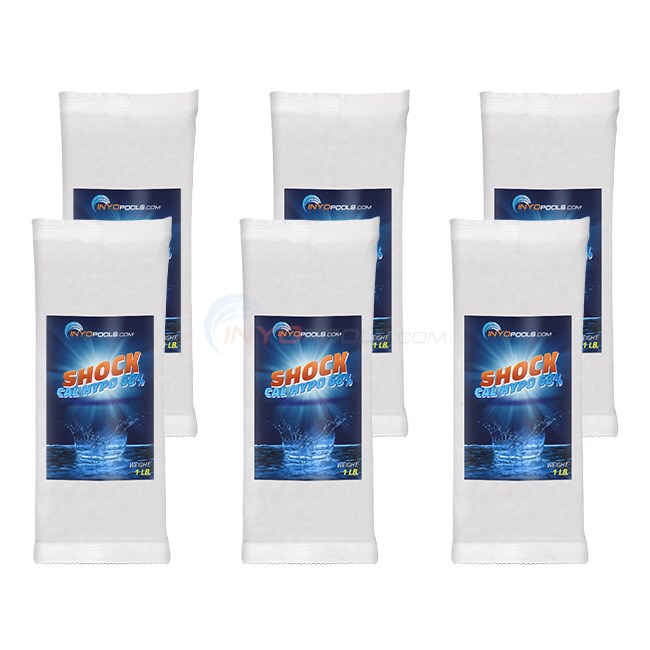 6-Pack Pool Shock Power Blast (68% Cal Hypo) 6x1 Lb Bag