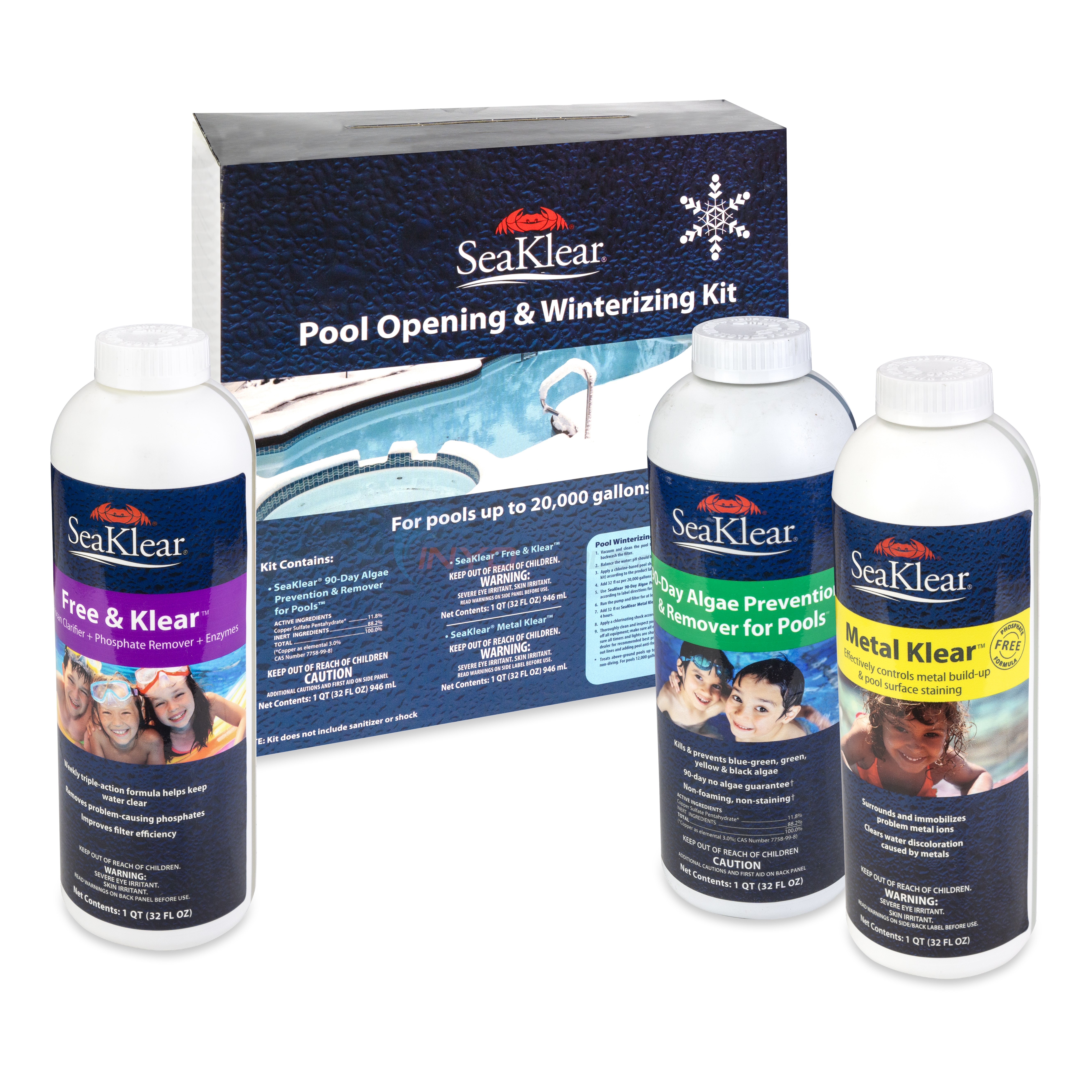 SeaKlear 20,000 Gal. Pool Opening & Winterizing Kit 20K