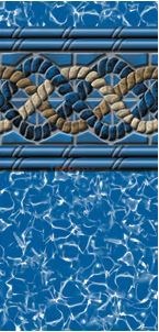 15' x 24' Oval 54" Depth Unibead Mystri Gold Standard Gauge Liner