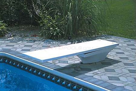 6' Fibre-Dive Board (Pewter Gray w/ Matching Tread) - INYOPools.com