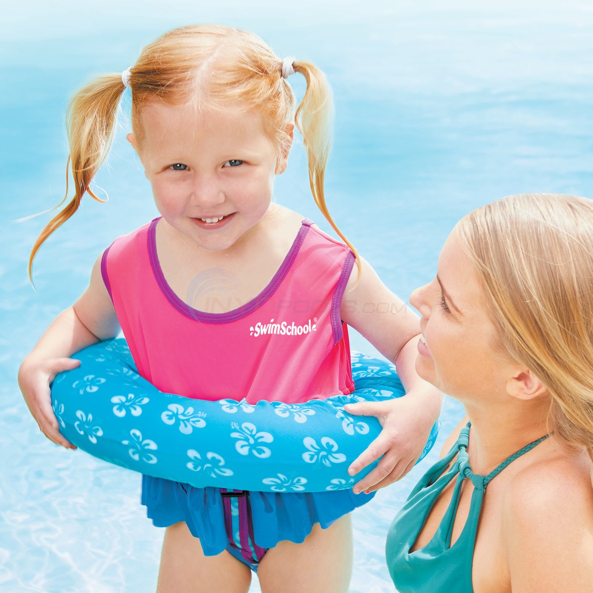 Deluxe TODDLER Swim Trainer W/ Adjustable Strap - Pink - INYOPools.com