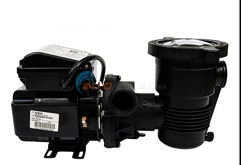 Pentair OptiFlo 1HP Horizontal Above Ground Pool Pump with 3' Standard