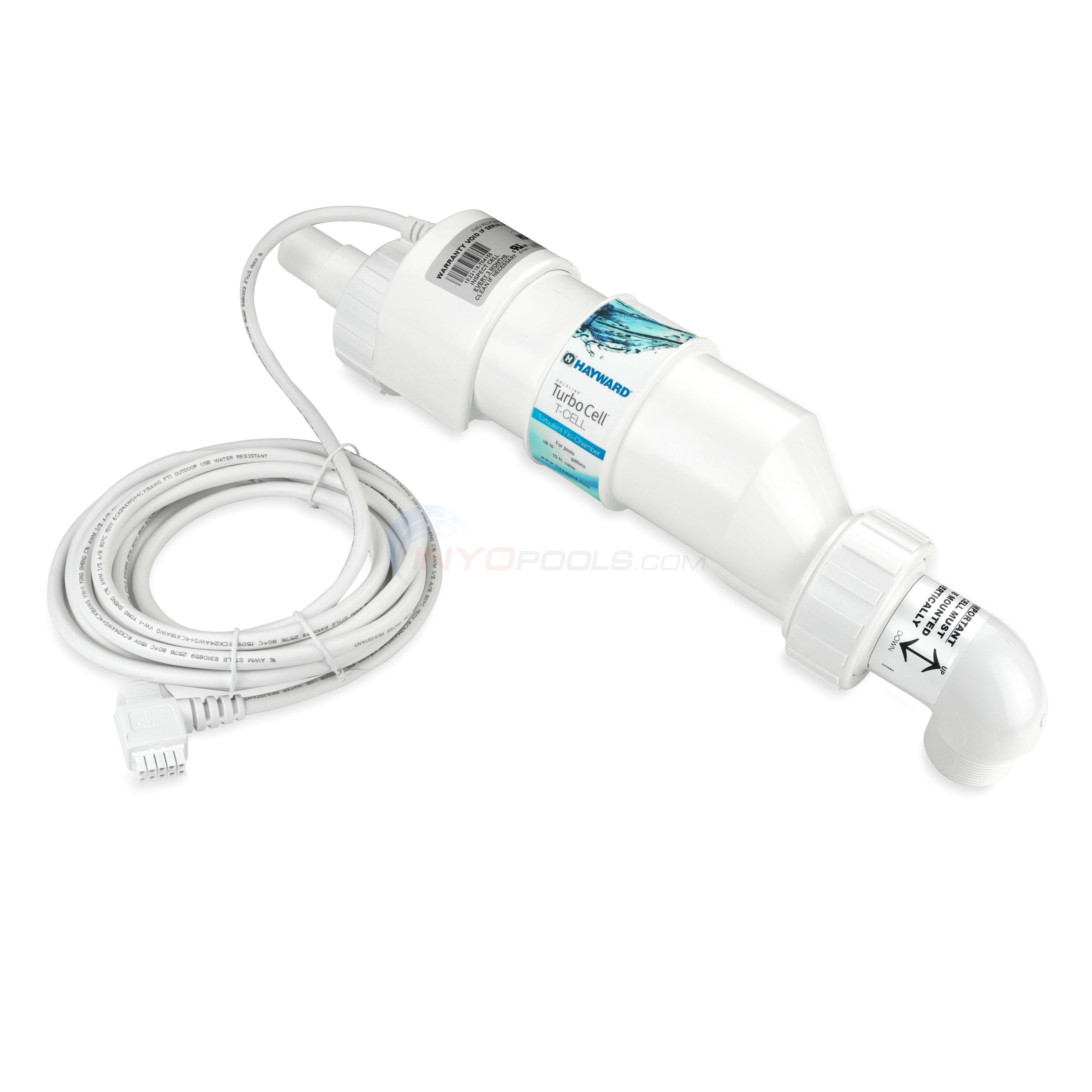 Hayward AquaTrol Above Ground Pool Salt System, Return Jet Fittings, Twist Lock Plug, Control Panel & TurboCell - Model W3AQ-TROL-RJ-TL
