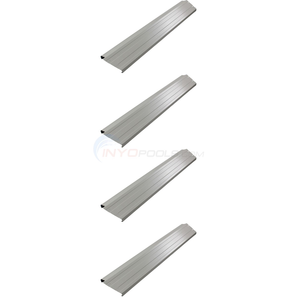 Top Rail -Steel 7" x 53" Clay Color (4 PACK)