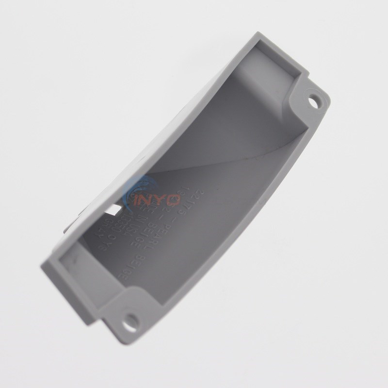 Wilbar Top Cap 6" Pewter Gray Straight Support - Screws NOT Included (Single) - 27037