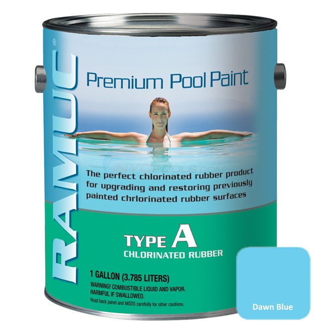 RAMUC Pool Paints Ramuc Type A Premium Chlorinated Rubber Pool Paint, Dawn Blue - NA607