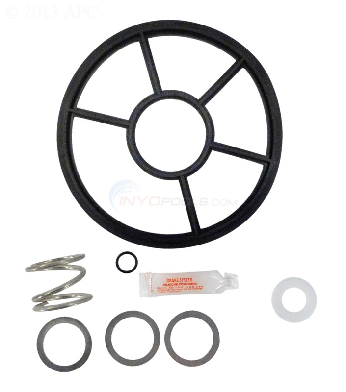 PacFab Hi-Flow Valve 2" w/Spring O-Ring Kit