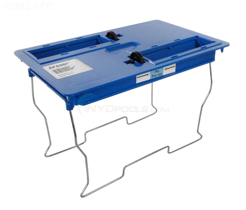 BOTTOM LID, ASSY, BLUE, ADVANCED, W/WHEELS; (EA/1/1)