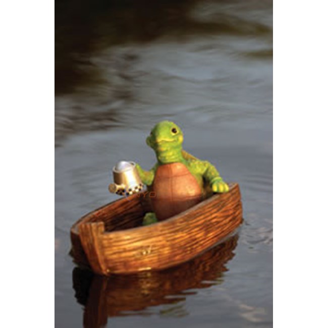 Aquascape Resin Floating Solo Turtle In Boat - 98227