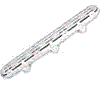 AquaStar 32" White Channel Drain 3 Port Sump/ AV Anti-Entrapment Suction Outlet Cover