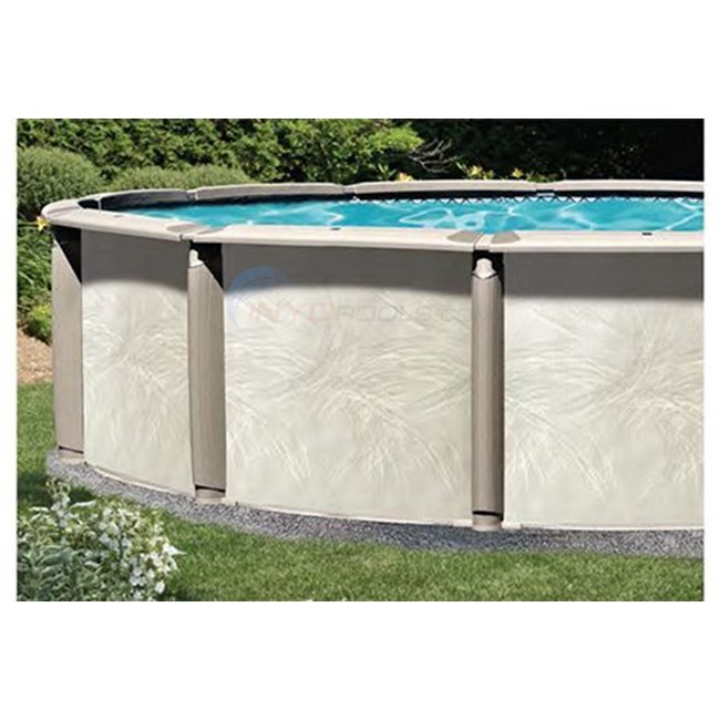 Wilbar 24' x 52" Round Saltwater Above Ground Pool by Azor, Skimmer ONLY Included, No Liner - PAZO2454RRRRRRM10
